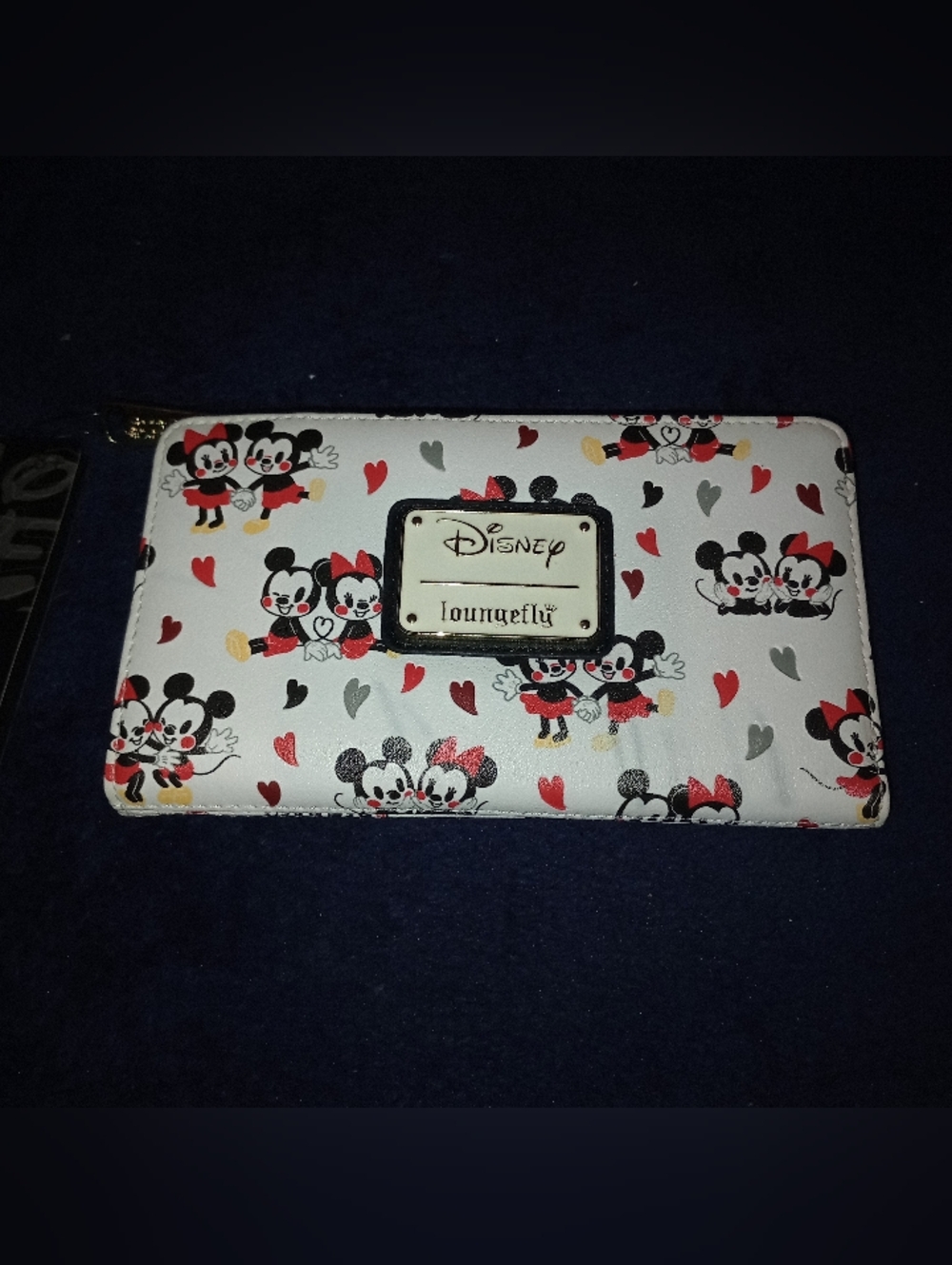 NWD Loungefly Mickey and Minnie Mouse Love AOP Faux Leather Wallet